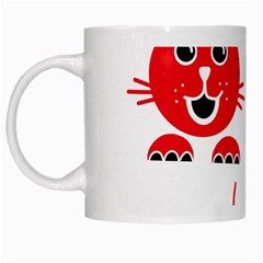 Cat Little Ball Animal White Mug