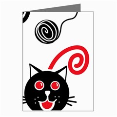 Cat Little Ball Animal Greeting Card by Maspions