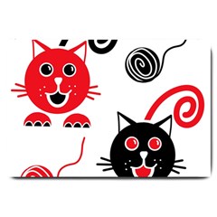 Cat Little Ball Animal Large Doormat