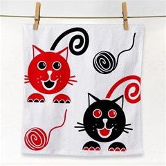 Cat Little Ball Animal Face Towel