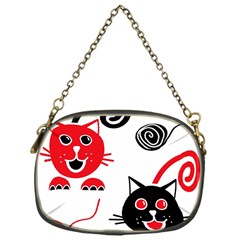 Cat Little Ball Animal Chain Purse (one Side)