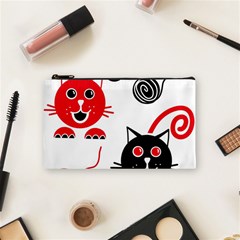 Cat Little Ball Animal Cosmetic Bag (small) by Maspions