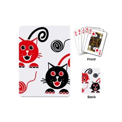 Cat Little Ball Animal Playing Cards Single Design (mini)