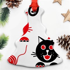 Cat Little Ball Animal Christmas Tree Ornament (two Sides)