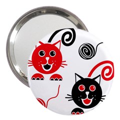 Cat Little Ball Animal 3  Handbag Mirrors by Maspions