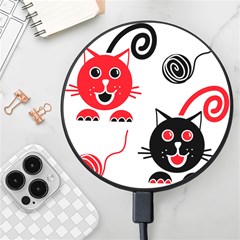 Cat Little Ball Animal Wireless Fast Charger(black)