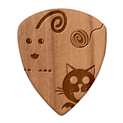 Cat Little Ball Animal Wood Guitar Pick (set Of 10) by Maspions