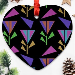 Abstract Pattern Flora Flower Ornament (heart)