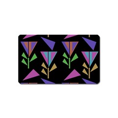 Abstract Pattern Flora Flower Magnet (name Card) by Maspions