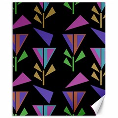 Abstract Pattern Flora Flower Canvas 16  X 20 