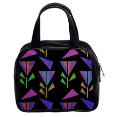 Abstract Pattern Flora Flower Classic Handbag (two Sides)