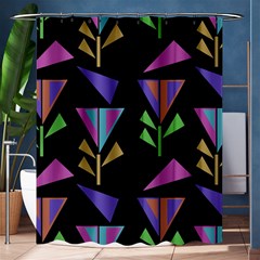 Abstract Pattern Flora Flower Shower Curtain 60  X 72  (medium) 