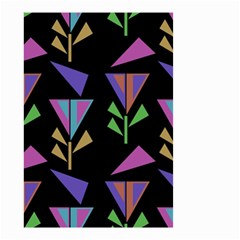 Abstract Pattern Flora Flower Small Garden Flag (two Sides)