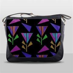 Abstract Pattern Flora Flower Messenger Bag