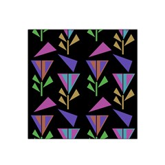 Abstract Pattern Flora Flower Satin Bandana Scarf 22  X 22 