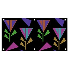 Abstract Pattern Flora Flower Banner And Sign 4  X 2 