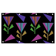 Abstract Pattern Flora Flower Banner And Sign 7  X 4 