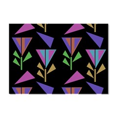 Abstract Pattern Flora Flower Crystal Sticker (a4)