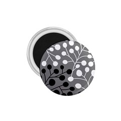 Abstract Nature Black White 1 75  Magnets