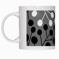 Abstract Nature Black White White Mug