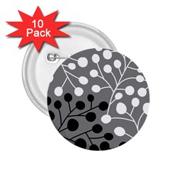 Abstract Nature Black White 2 25  Buttons (10 Pack)  by Maspions