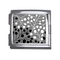 Abstract Nature Black White Mega Link Italian Charm (18mm) by Maspions