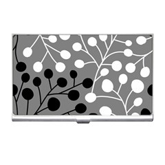 Abstract Nature Black White Business Card Holder by Maspions