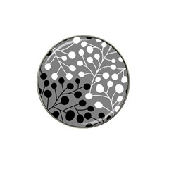 Abstract Nature Black White Hat Clip Ball Marker