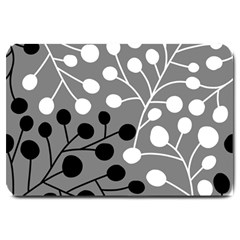 Abstract Nature Black White Large Doormat