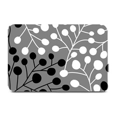 Abstract Nature Black White Plate Mats