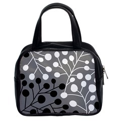 Abstract Nature Black White Classic Handbag (two Sides)