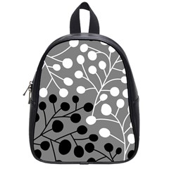 Abstract Nature Black White School Bag (small)