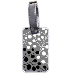 Abstract Nature Black White Luggage Tag (two Sides)