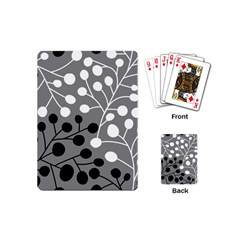 Abstract Nature Black White Playing Cards Single Design (mini)