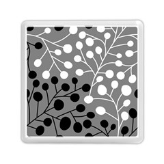 Abstract Nature Black White Memory Card Reader (square)