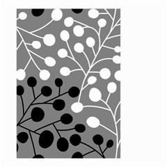 Abstract Nature Black White Small Garden Flag (two Sides)