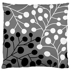 Abstract Nature Black White Large Cushion Case (two Sides)