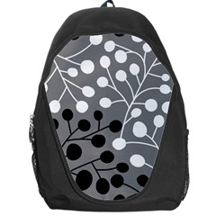 Abstract Nature Black White Backpack Bag