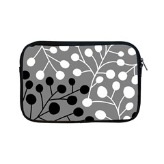 Abstract Nature Black White Apple Ipad Mini Zipper Cases