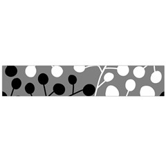 Abstract Nature Black White Large Premium Plush Fleece Scarf 