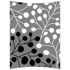 Abstract Nature Black White Back Support Cushion