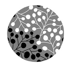 Abstract Nature Black White Mini Round Pill Box (pack Of 5)