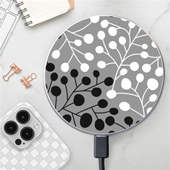 Abstract Nature Black White Wireless Fast Charger(white) by Maspions