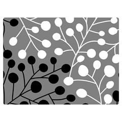 Abstract Nature Black White Premium Plush Fleece Blanket (extra Small)