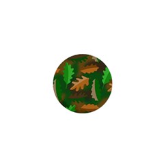 Leaves Foliage Pattern Oak Autumn 1  Mini Magnets