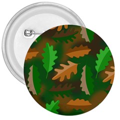 Leaves Foliage Pattern Oak Autumn 3  Buttons