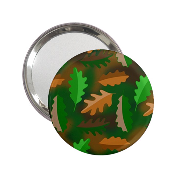 Leaves Foliage Pattern Oak Autumn 2.25  Handbag Mirrors