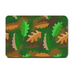 Leaves Foliage Pattern Oak Autumn Small Doormat by Maspions