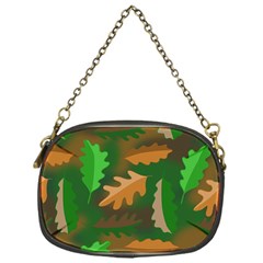 Leaves Foliage Pattern Oak Autumn Chain Purse (one Side)