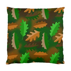 Leaves Foliage Pattern Oak Autumn Standard Cushion Case (one Side)